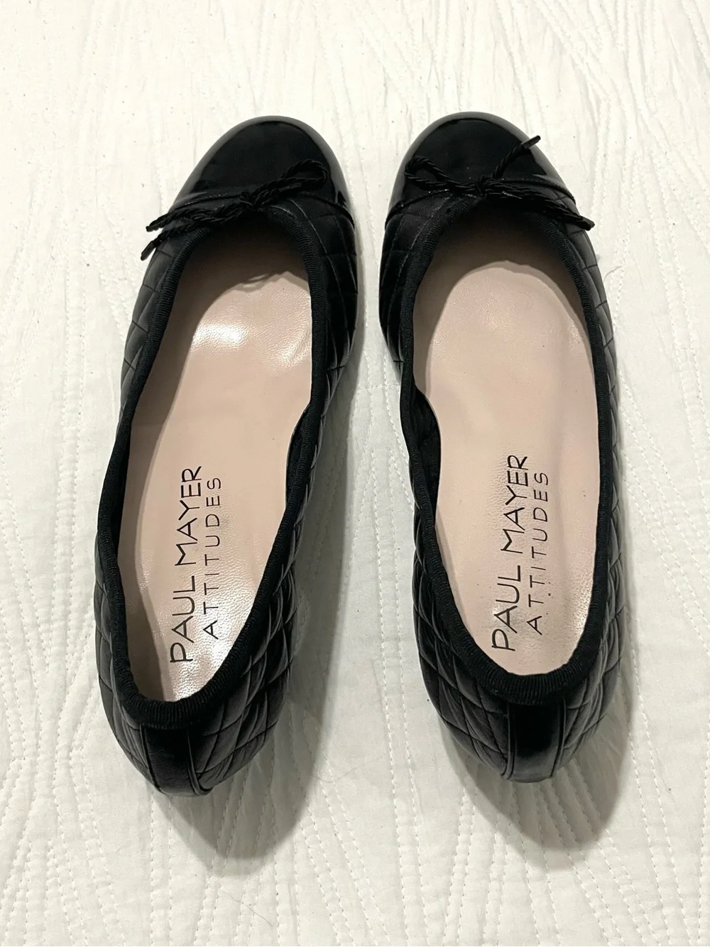 Paul Mayer Attitude Patent Leather Kitten Heel Pumps